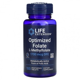 Life Extension Optimized Folate 1700 мкг 100 таб