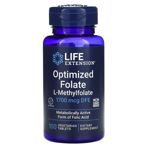 Life Extension Optimized Folate 1700 мкг 100 таб