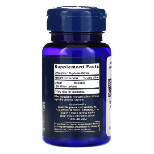 Life Extension Lithium 1000 мкг 100 капс