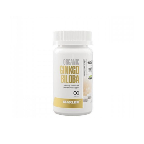 Maxler Ginkgo Biloba Organic 120 мг 60 таб