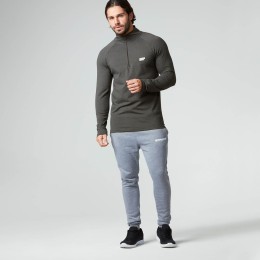 Myprotein Топ с длинными рукавами и молнией 1/4 Черный