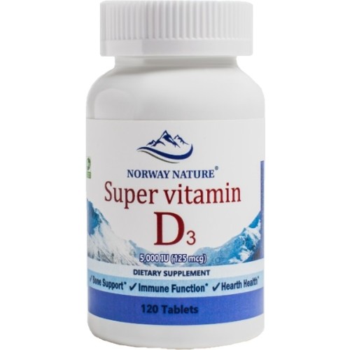 Norway Nature Super Vitamin D-3 5000 МЕ 120 таб