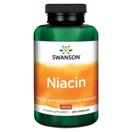 Swanson Niacin 500 мг 250 капс