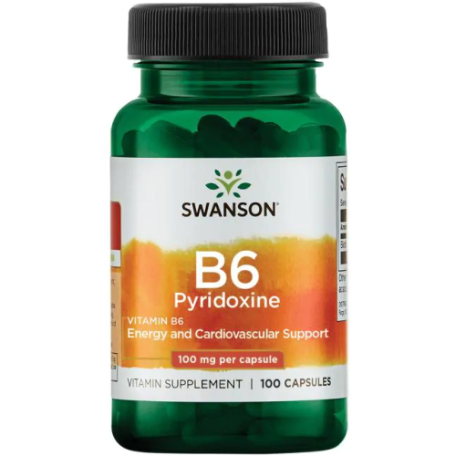 Swanson Vitamin B-6 100 мг 100 капс