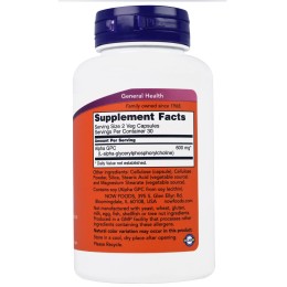 Now foods Alpha GPC 300 мг 60 капс