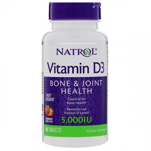 Natrol Vitamin D3 Fast Dissolve 5000 МЕ 90 таб.