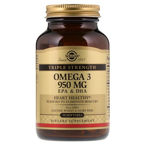 Solgar Omega-3 950 mg EPA & DHA Triple Strength 50 капс