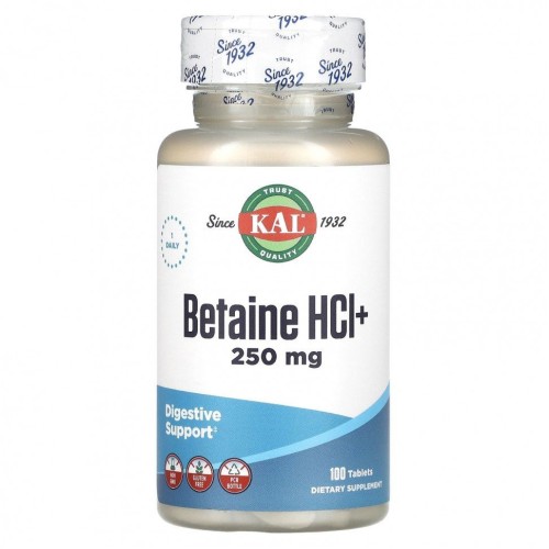 Kal Betaine HCl 250 мг 100 таб