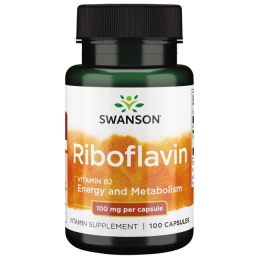 Swanson Riboflavin B-2 100 мг 100 капс