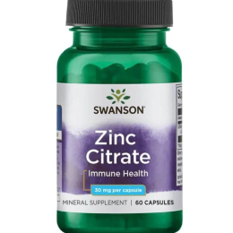 Swanson Zinc Citrate 30 мг 60 капс