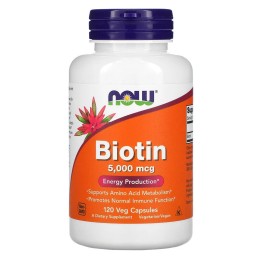Now foods Biotin 5000 мкг 120 капс