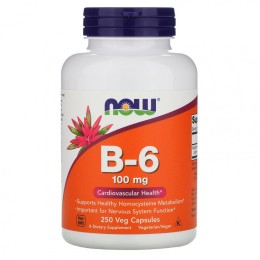 Now foods Vitamin B-6 100 мг 250 vcaps