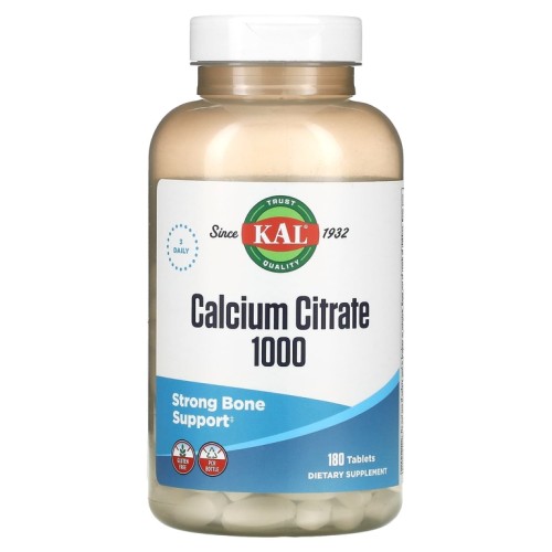 KAL Calcium Citrate 1000 мг 180 таб