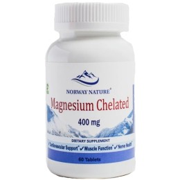 Norway Nature Magnesium Chelated 400 мг 60 таб