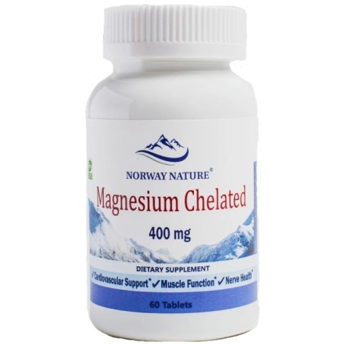 Norway Nature Magnesium Chelated 400 мг 60 таб