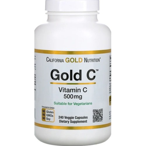 California Nutrition Gold C витамин C 500 мг 240 растительных капсул