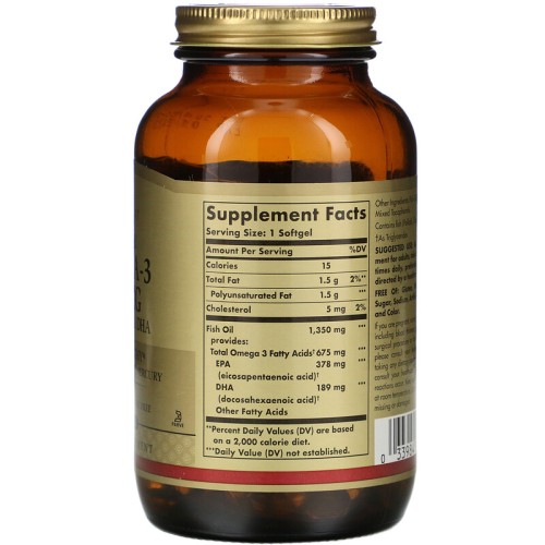 Solgar Kosher Omega-3 675 mg 100 капс