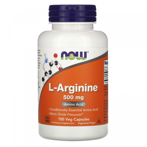 Now Foods L-Arginine 500 мг 100 таблеток