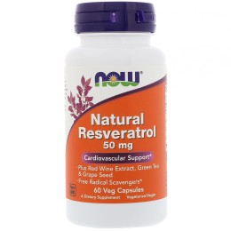 Now foods Natural Resveratrol 50 мг 60 vcaps