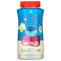Solgar U-Cubes Childrens Calcium With D3 120 Gummies