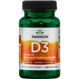 Swanson D3 5000 МЕ (125 mcg) 250 капс