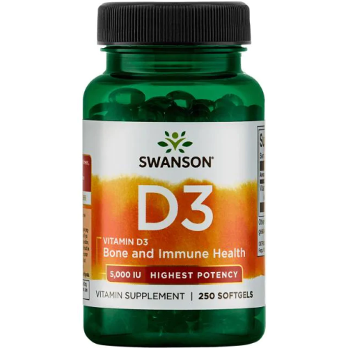 Swanson D3 5000 МЕ (125 mcg) 250 капс