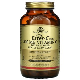 Solgar Ester-C Plus витамин C 500 мг 250 растительных капсул