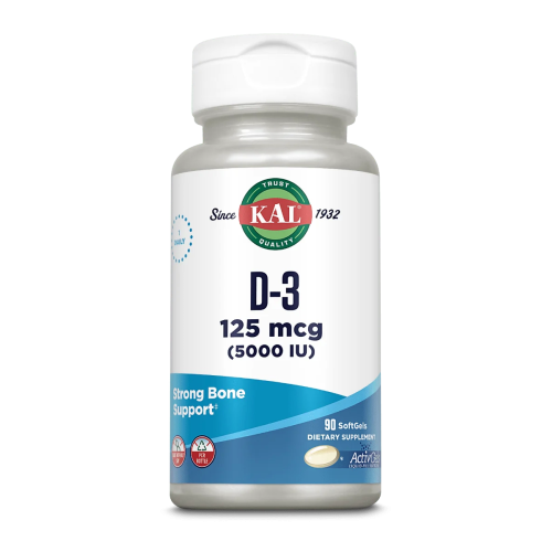 KAL Vitamin D3 5000 МЕ 90 мягких капсул