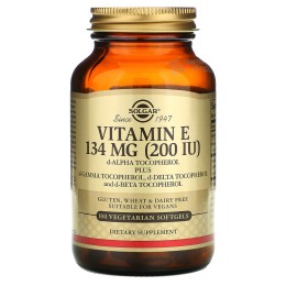 Solgar Naturally Sourced Vitamin E 200 IU 100 Vegetarian Softgels