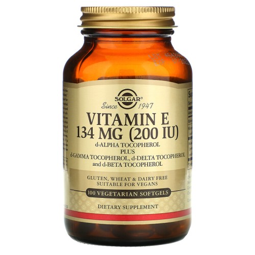 Solgar Naturally Sourced Vitamin E 200 IU 100 Vegetarian Softgels