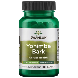 Swanson Yohimbe Bark - Standardized 75 мг 100 капс