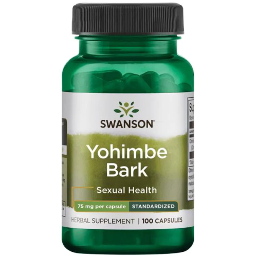 Swanson Yohimbe Bark - Standardized 75 мг 100 капс