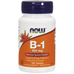 Now foods Vitamin B-1 100 мг 100 таб