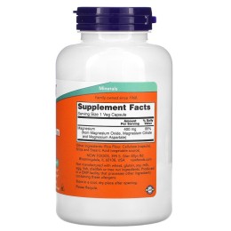NOW Foods магний 400 мг 180 капс