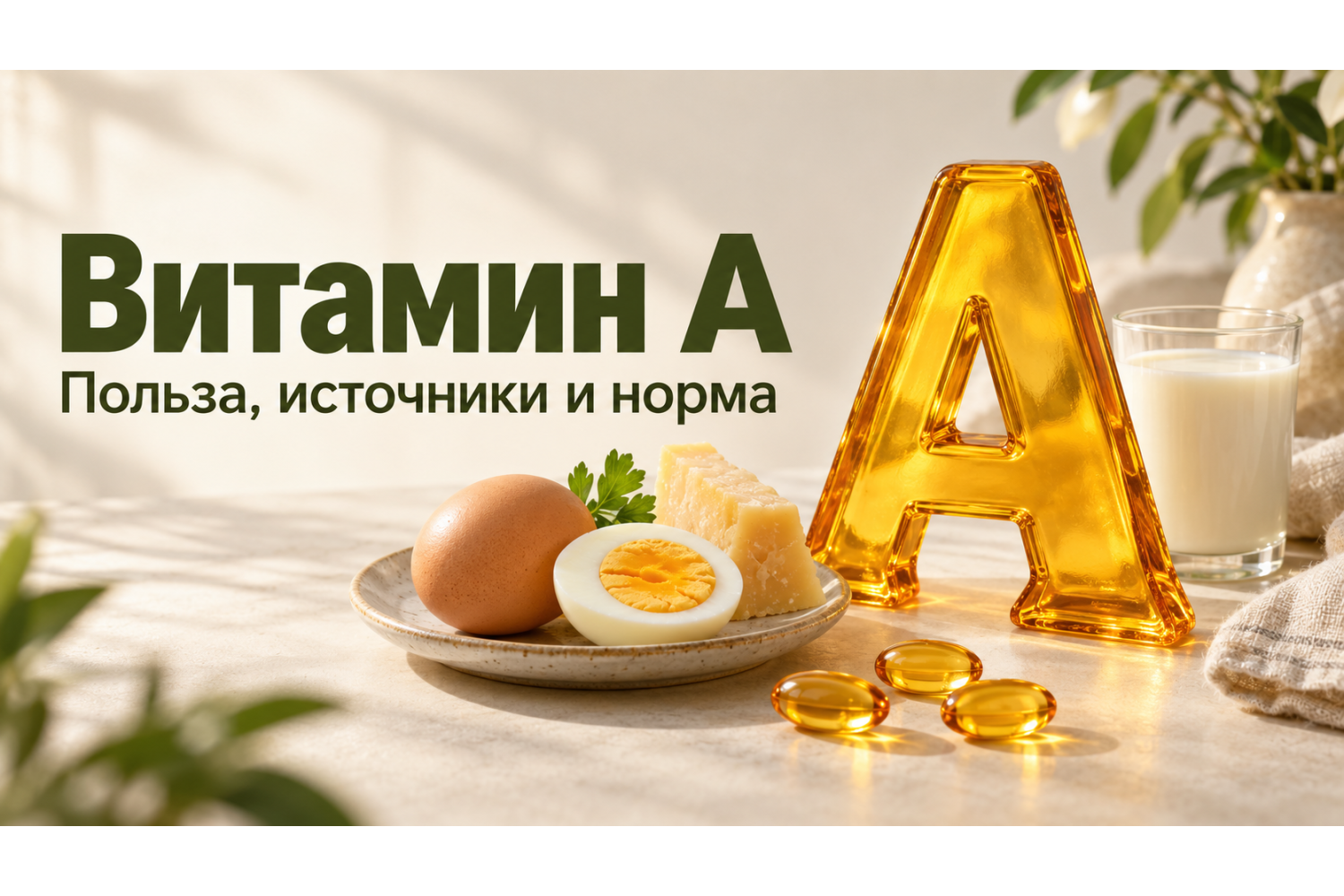 Витамин А: для чего нужен, в каких продуктах содержится и как принимать