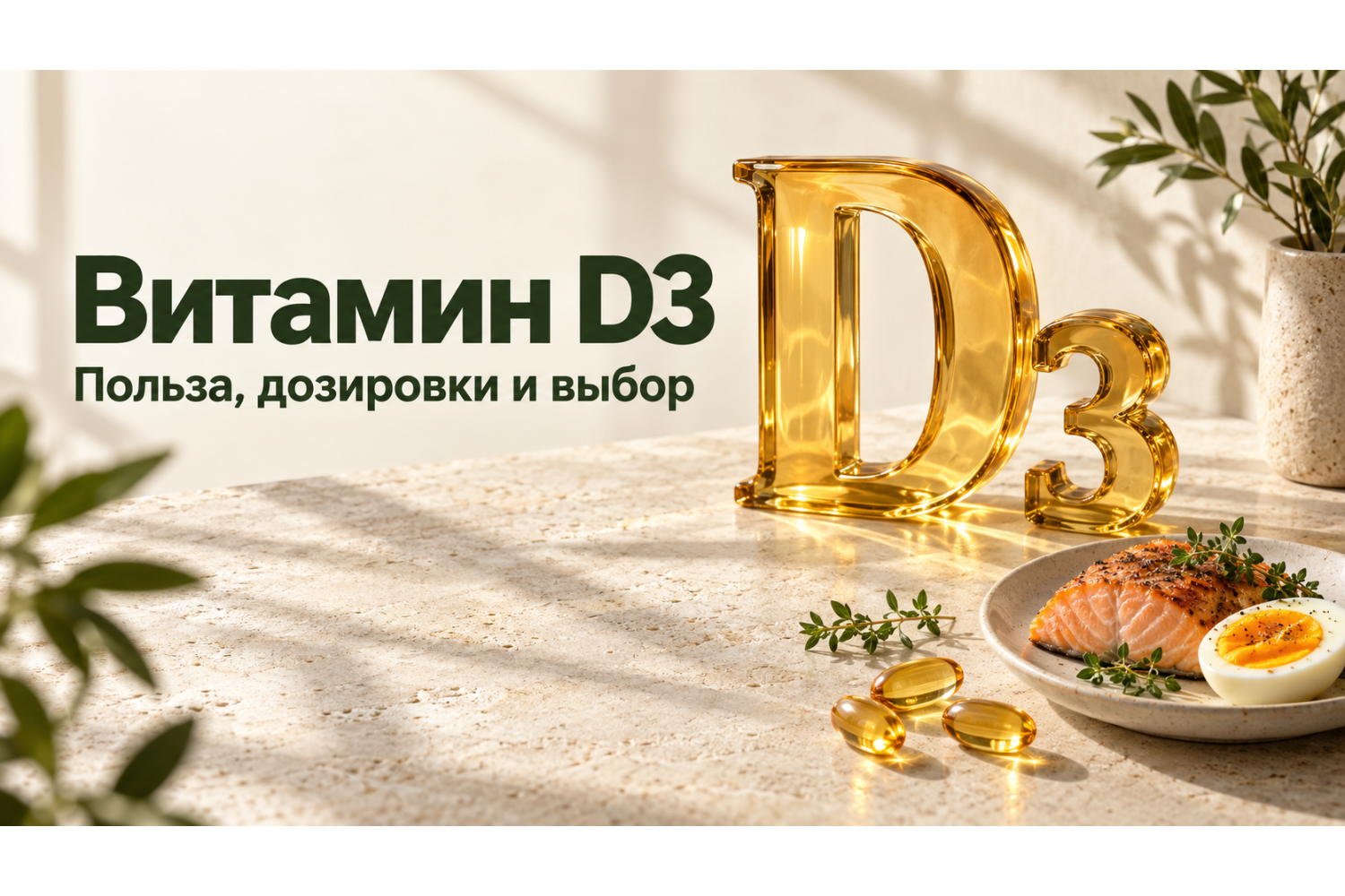 Витамин D3: для чего нужен, как выбрать и правильно принимать